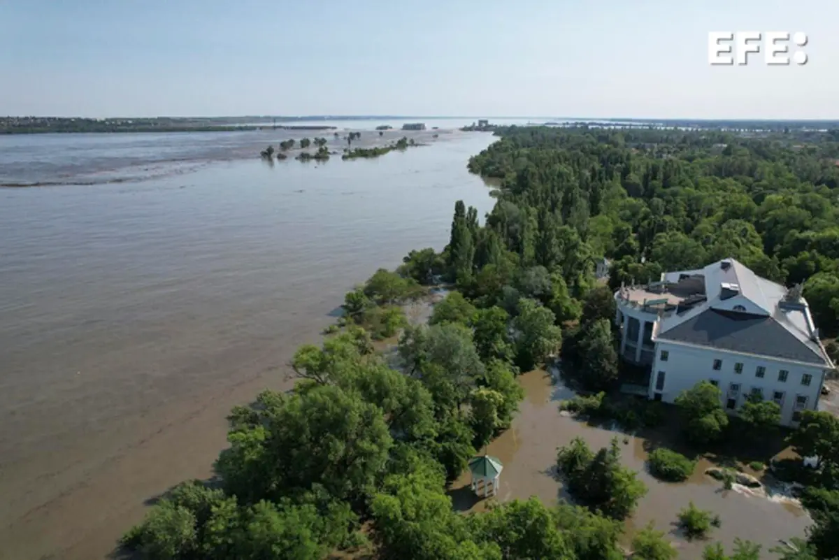 La central de Zaporiyia sigue usando agua del embalse de Kajovka para enfriar reactores