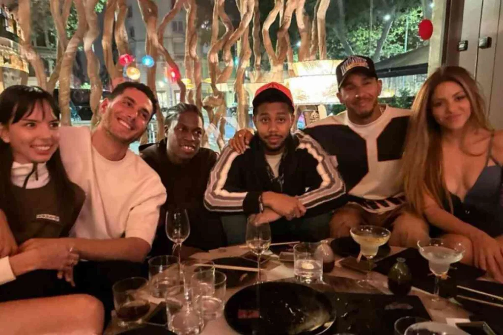 Shakira y Lewis Hamilton celebraron en Barcelona tras el Gran Premio de F1 