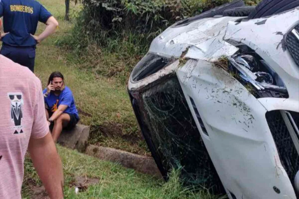 Francisco Da Costa, jugador del Atlético Nacional, se accidenta en Medellín