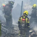 Incendio en Blanquizal: un hombre y un perro murieron, 9 casas quedaron destruidas