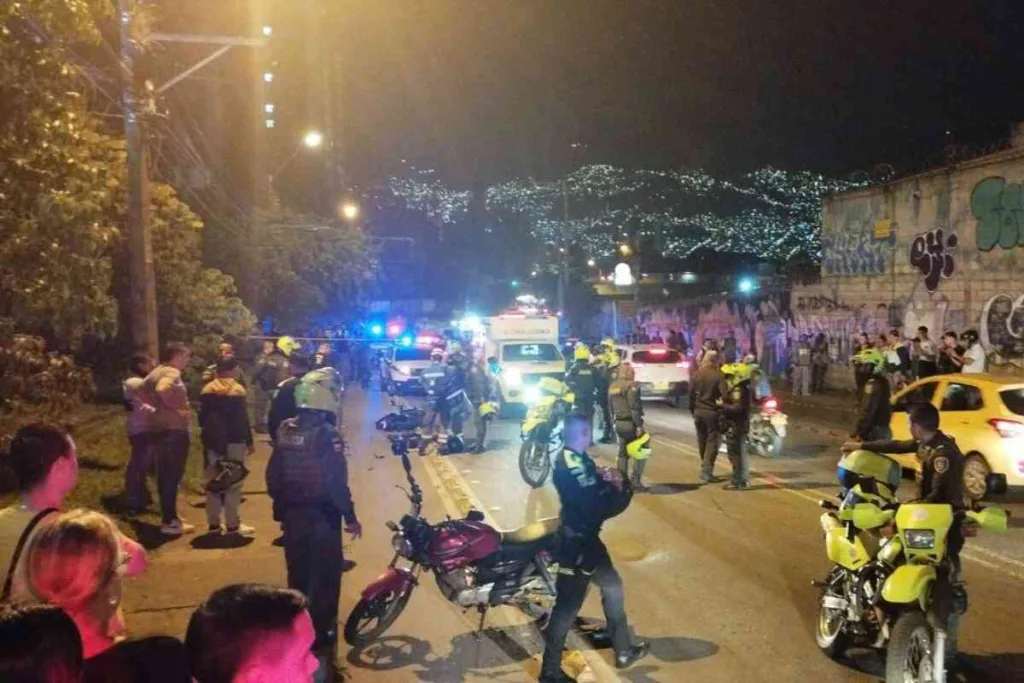 Dos delincuentes muertos en un intento de robo en Robledo Pilarica- Medellín, durante un intento de hurto- la policía les disparó