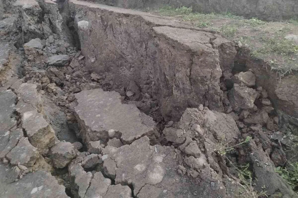 emergencia puerto escondido- cordoba- grietas por sismo