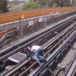 Captan en video mortal accidente de trabajador del Metro CDMX en estación Oceanía -video