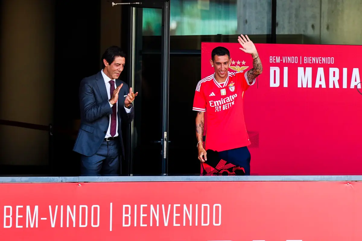 Di María, recibido con entusiasmo en su regreso al Benfica