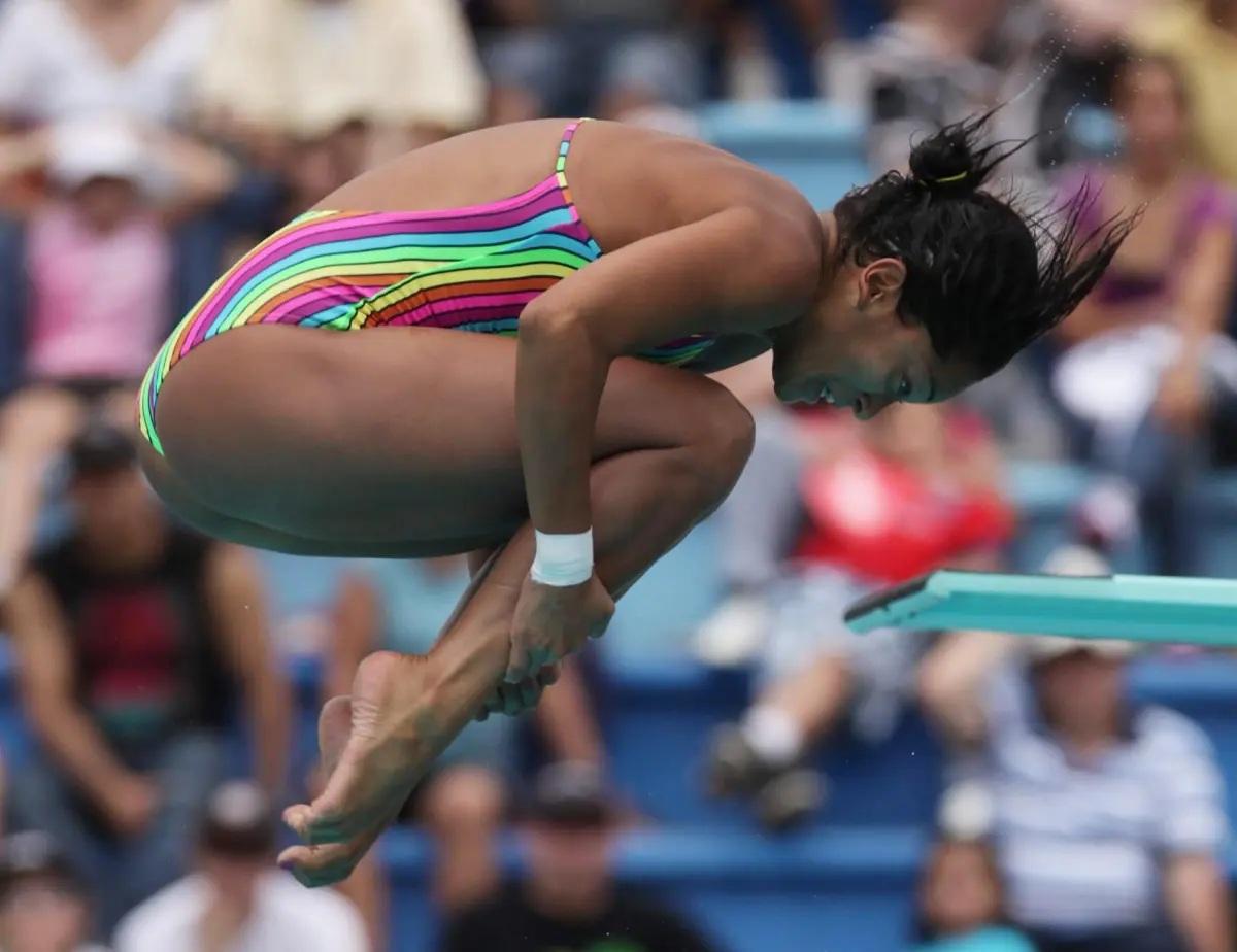 La colombiana Diana Pineda gana el primer oro del salto en el trampolín de 1 metro de los Centroamericanos