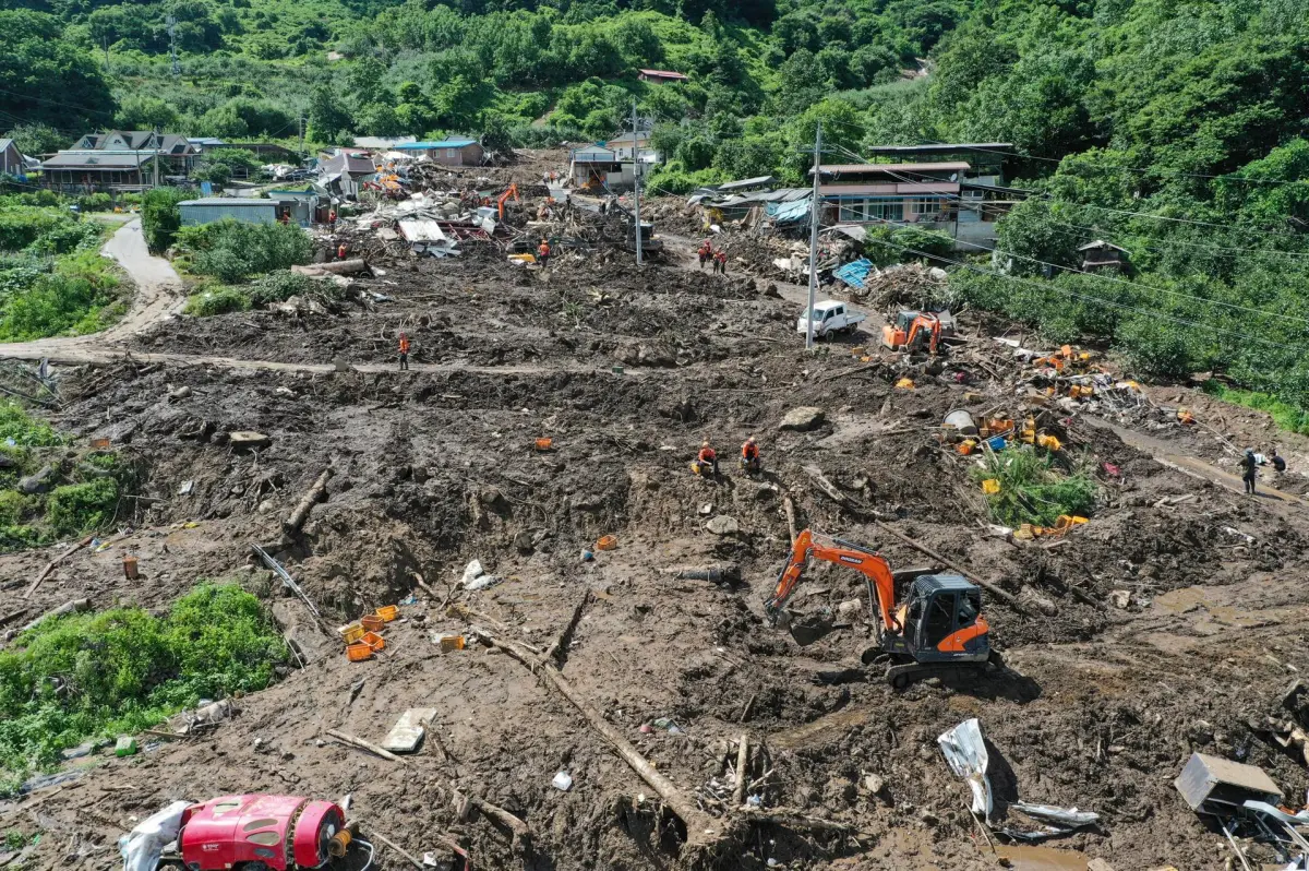 Las lluvias persisten en Corea del Sur y dejan ya 40 fallecidos