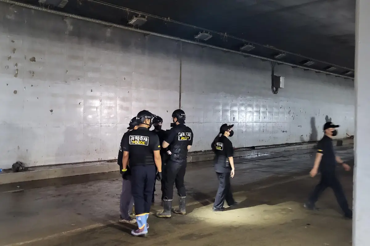 6 policías serán investigados por la tragedia del túnel inundado en Corea del Sur