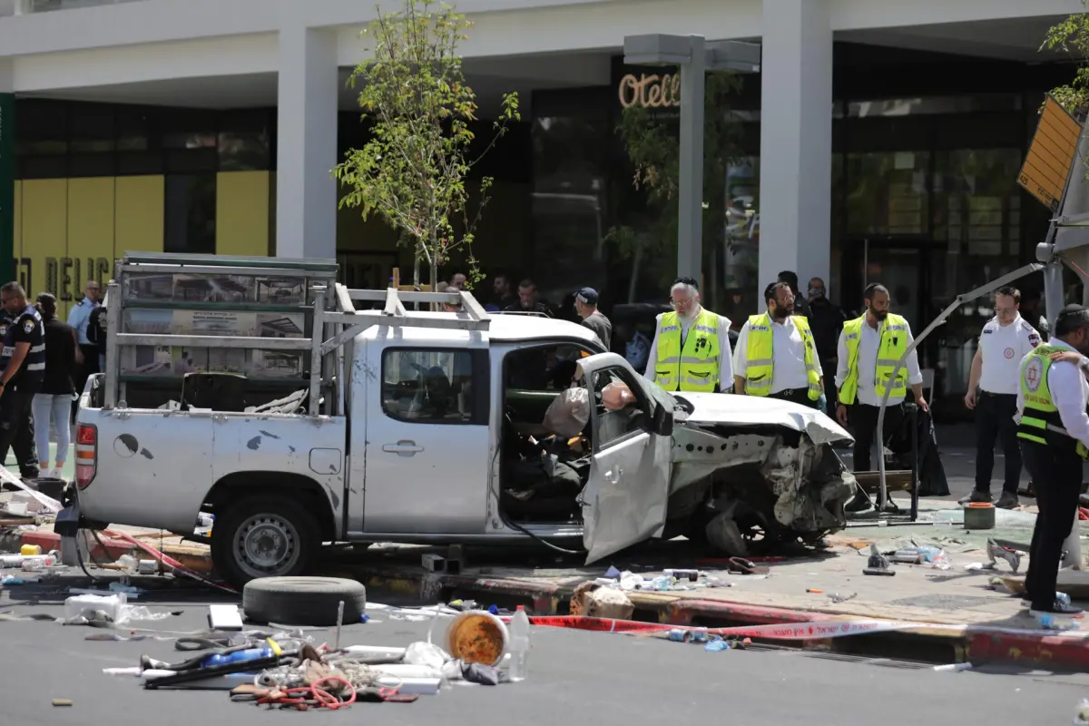 Siete heridos en un ataque palestino por atropello en Tel Aviv