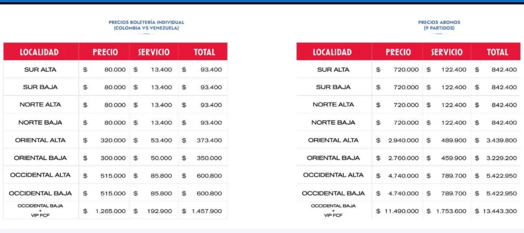 No se quede sin ver a la Selección Colombia: inicia la venta de boletas para las Eliminatorias