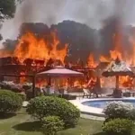 Incendio consume lujosa finca en el sector Pan Gordito de Santa Fe de Antioquia