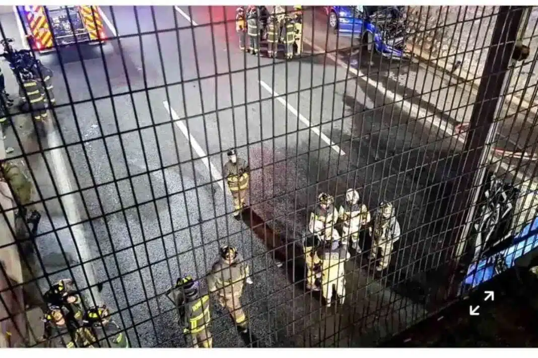 accidente- Dos personas pierden la vida tras choque e incendio de camioneta en La Pintana