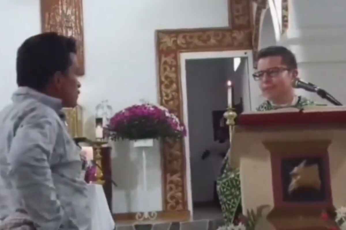 En el Huila, un hombre intentó golpear a un sacerdote porque no lo oía bien-iglesia de Guadalupe