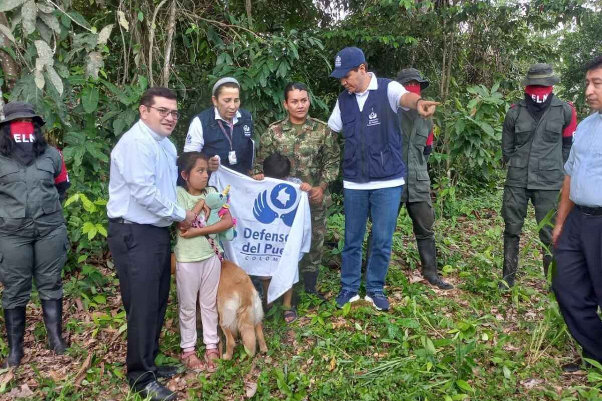 La sargento Ghislaine Karina Ramírez y sus 2 hijos, liberados por el ELN