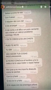Yailin revela conversaciones amenazantes de Anuel en chats de WhatsApp
