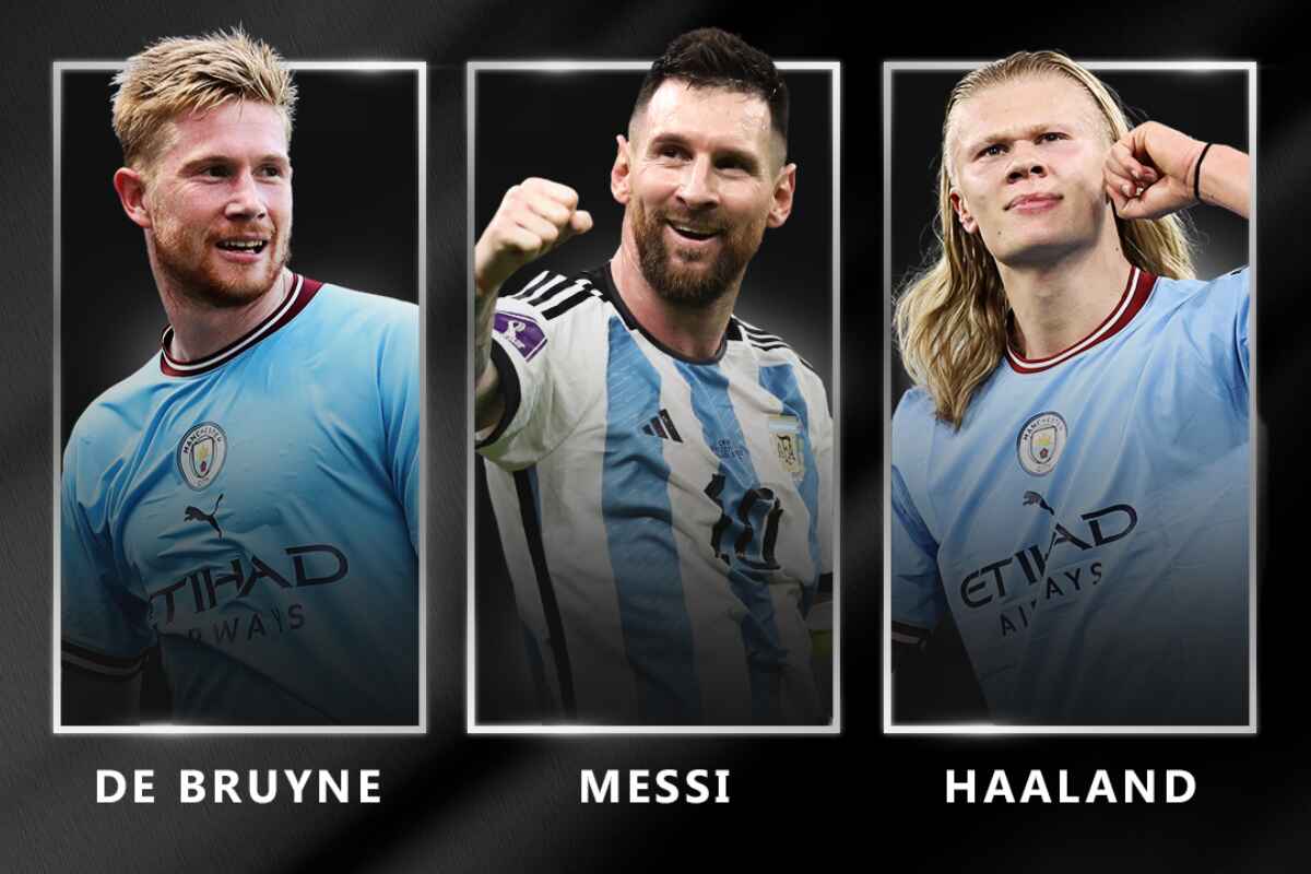 Messi, De Bruyne y Haaland, candidatos a jugador de la temporada 22 - 23 de la UEFA
