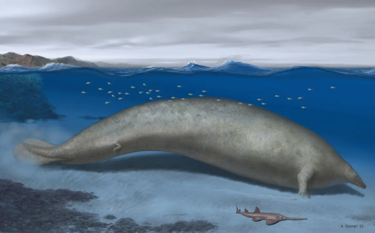 Una antigua y colosal ballena desafía el título de animal más pesado a la ballena azul