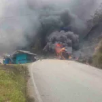 Así fue la explosión del carrotanque con gas natural que explotó en la vía Guatapé-San Rafael- un camión de EPM que transportaba gas natural se volcó en la vía Guatapé-San Rafael y posteriormente explotó