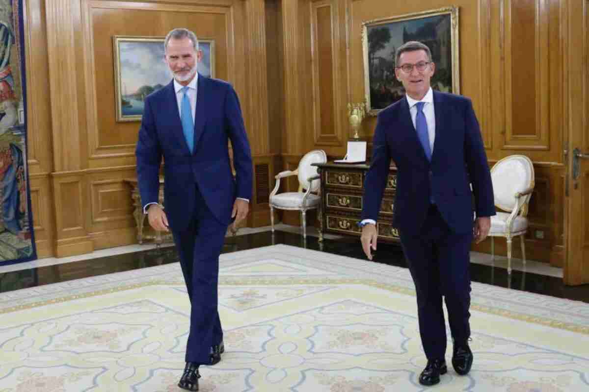 Núñez Feijóo y el rey Felipe VI