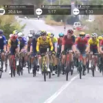Vingegaard negoció con Mas y frenó al pelotón en una etapa polémica de la Vuelta