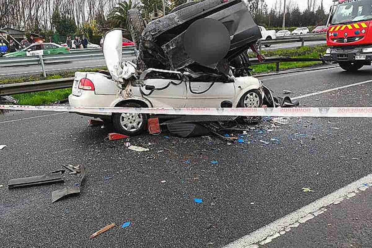 accidente ruta 5- Fatal accidente en el Maule: dos vehículos colisionan y dejan cuatro víctimas fatales