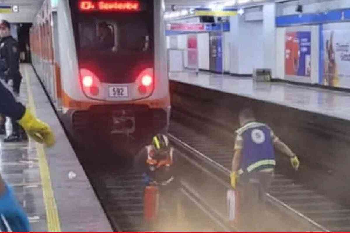 Identifican al responsable de arrojar a joven al paso del tren en el metro de CDMX