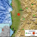 Colombia sintió esta noche un temblor de 4.4 grados con epicentro en Chocó