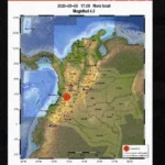 Un sismo de magnitud 4.5 sacudió a Risaralda este jueves por la tarde
