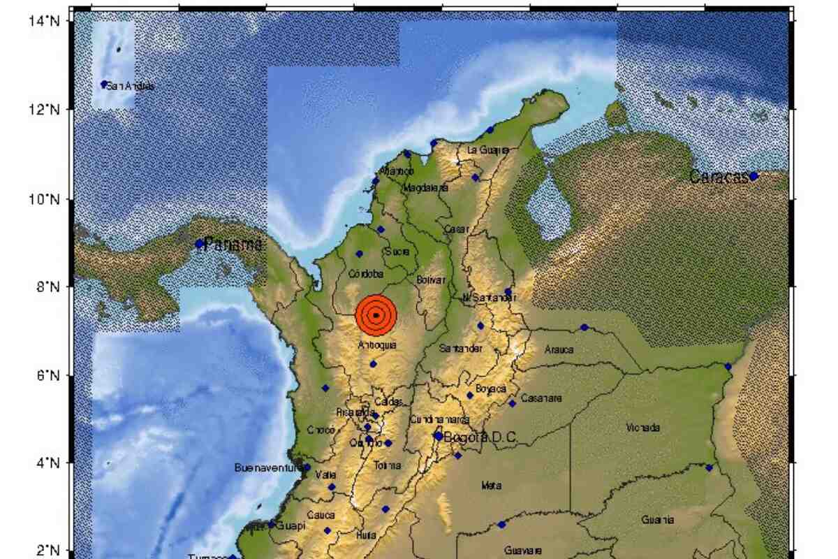 Temblor de 4.8 grados sacudió a Medellín y el Valle de Aburrá este lunes