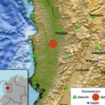 Sismo de magnitud 5.5 se sintió en Antioquia, Valle del Cauca y Chocó
