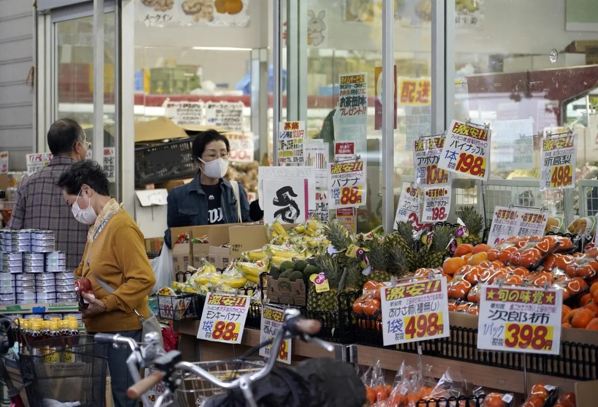 Los precios en Japón subieron un 3,1 % en agosto por los alimentos