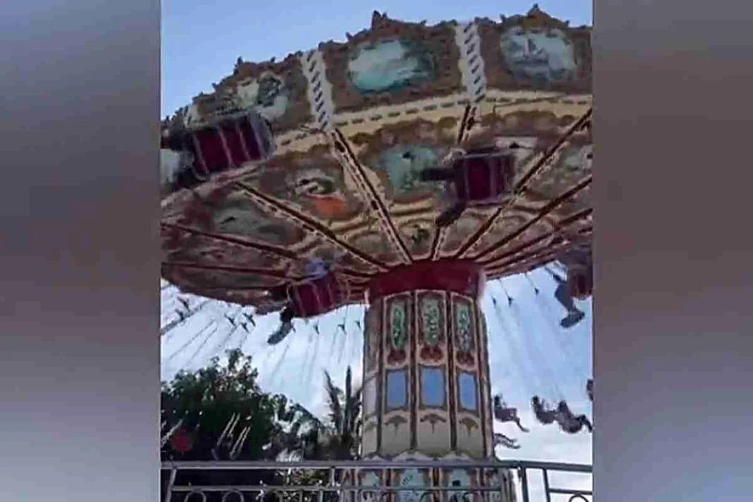 Accidente en parque de diversiones: mujer sale volando de una silla y queda en estado crítico
