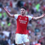 3-1. Declan Rice derriba al Manchester United