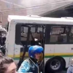 Dos muertos por choque e incendio en Bello: planchón se quedó sin frenos y arrasó con todo, incluido un bus alimentador del Metro