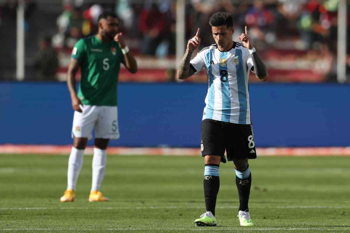 Enzo Fernández Brilla en la Victoria de Argentina ante Bolivia: Messi no jugó