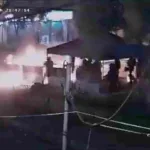 Vándalos de la primera línea incendian el CAI de La Gaitana en Suba