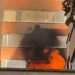 Incendio en edificio de Teusaquillo deja una mujer atrapada y evacuación total