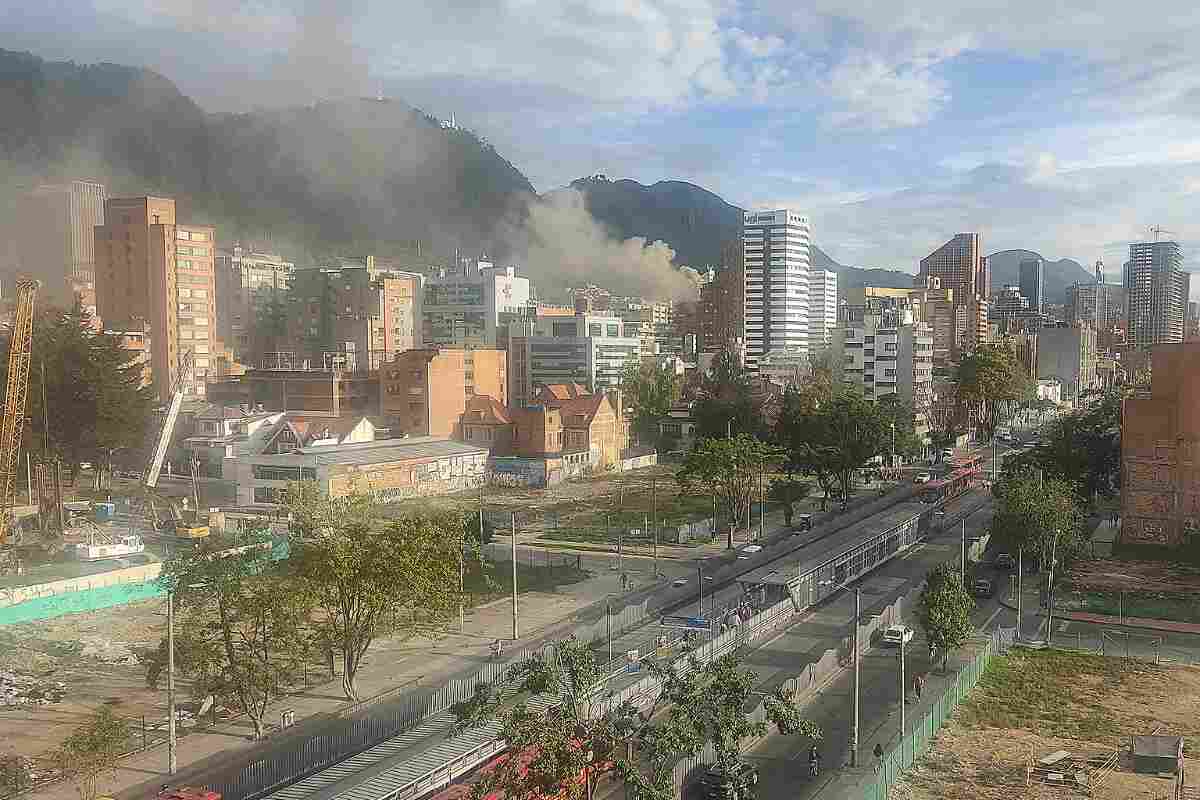 Evacúan edificio en Teusaquillo por incendio en apartamento del piso 10