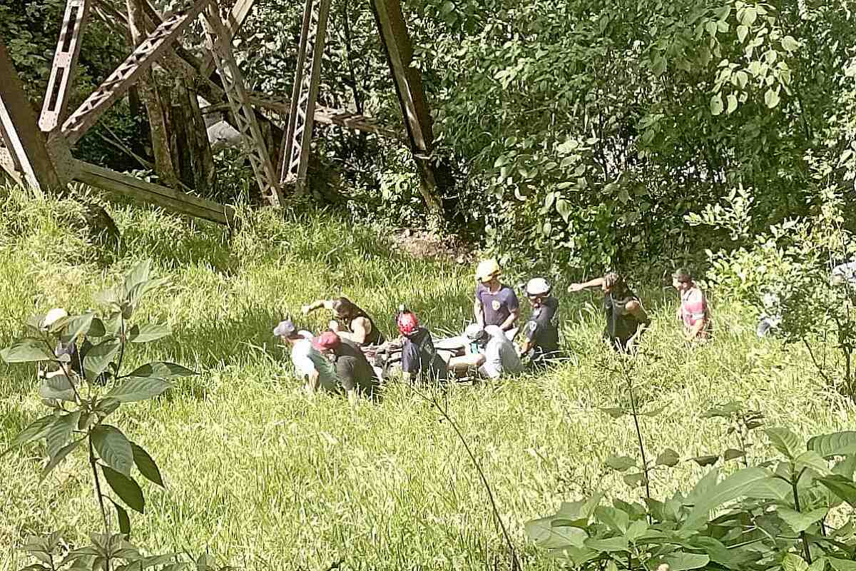 Turista pierde la vida al caer desde el Viaducto de Amagá en un accidente de moto