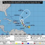 El huracán Tammy se aleja del Caribe y se dirige hacia el norte sin nuevas amenazas en tierra