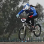 La ciclista colombiana de BMX Mariana Pajón gana su tercer oro panamericano