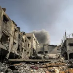 La última tanda de bombardeos fue la peor, dice una palestina que sigue en el norte de Gaza