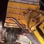 Dos camiones se estrellaron y causaron la muerte de tres personas en Cimitarra