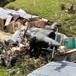 Accidente de helicóptero del Ejército en Antioquia: 11 personas heridas al impactar contra un caserío