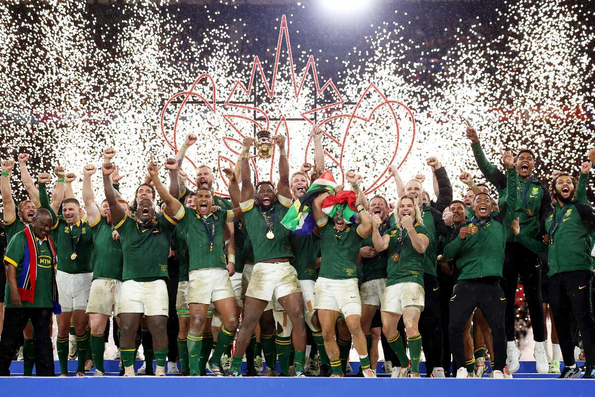 Sudáfrica se corona campeón del mundo de rugby al vencer a Nueva Zelanda por un punto