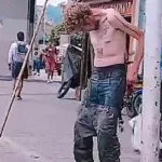 Desmienten que hombre que caminaba como zombi en Medellín consumiera fentanilo