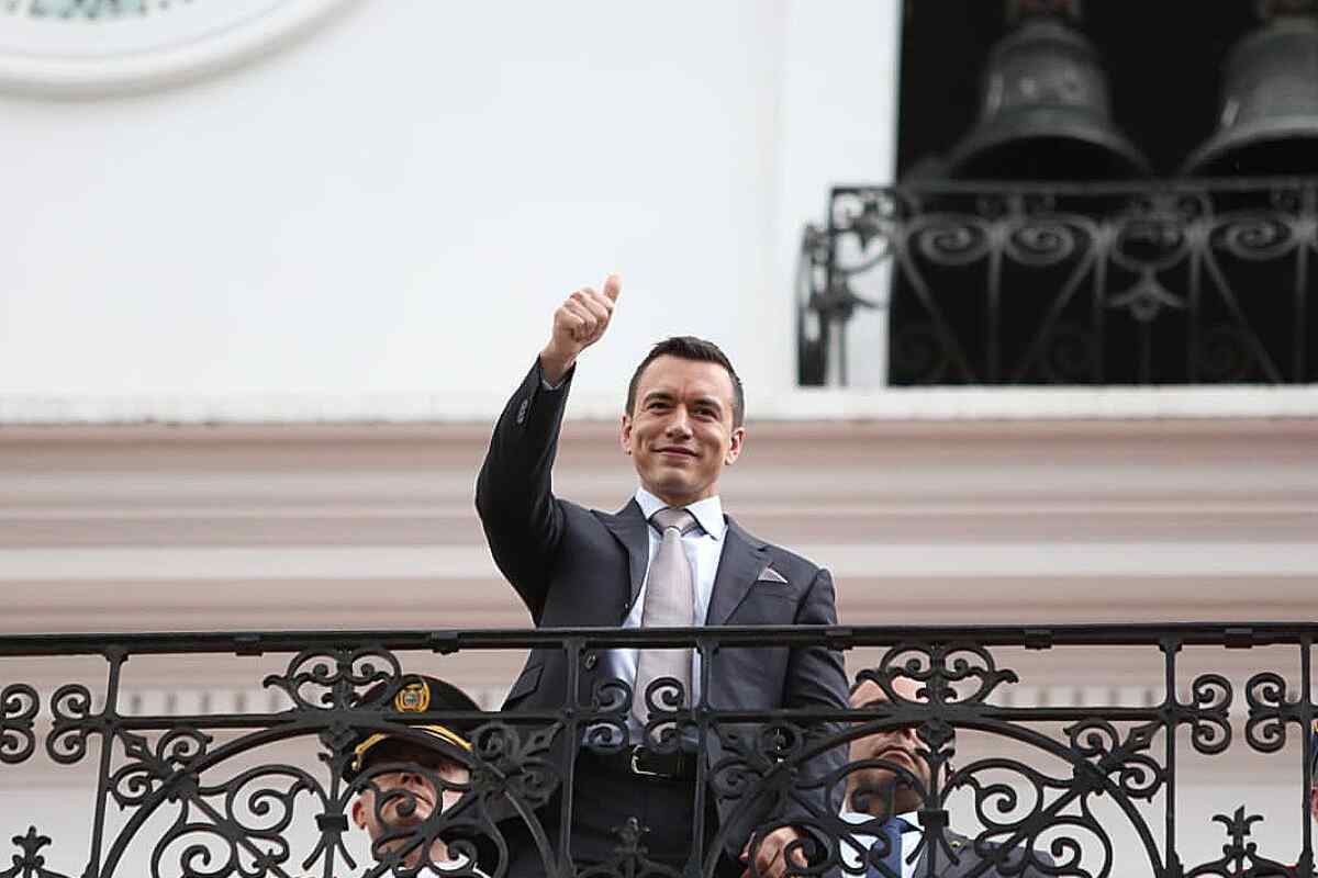 Daniel Noboa deja casi listo su gabinete: Posesiona a 21 ministros y secretarios de Estado