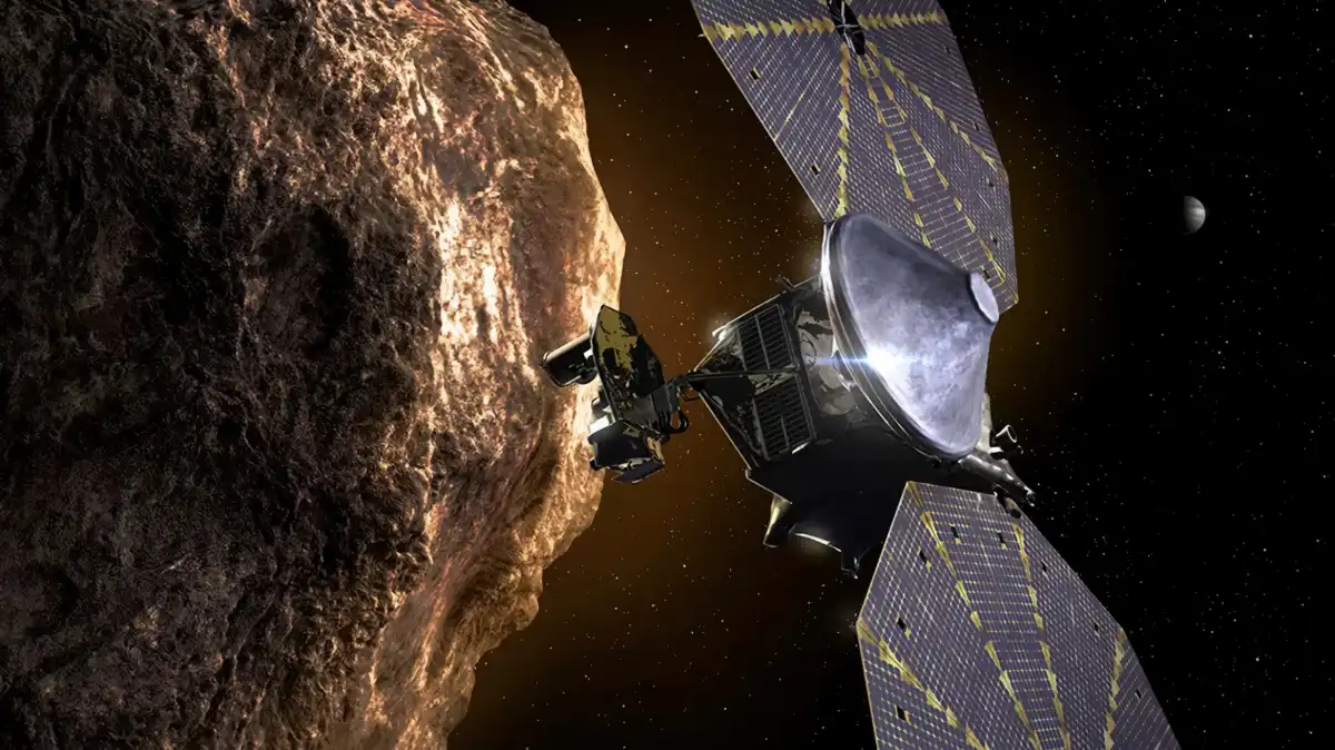 Lucy, la nave de la NASA que explora los asteroides troyanos de Júpiter, encuentra una mini luna en su camino