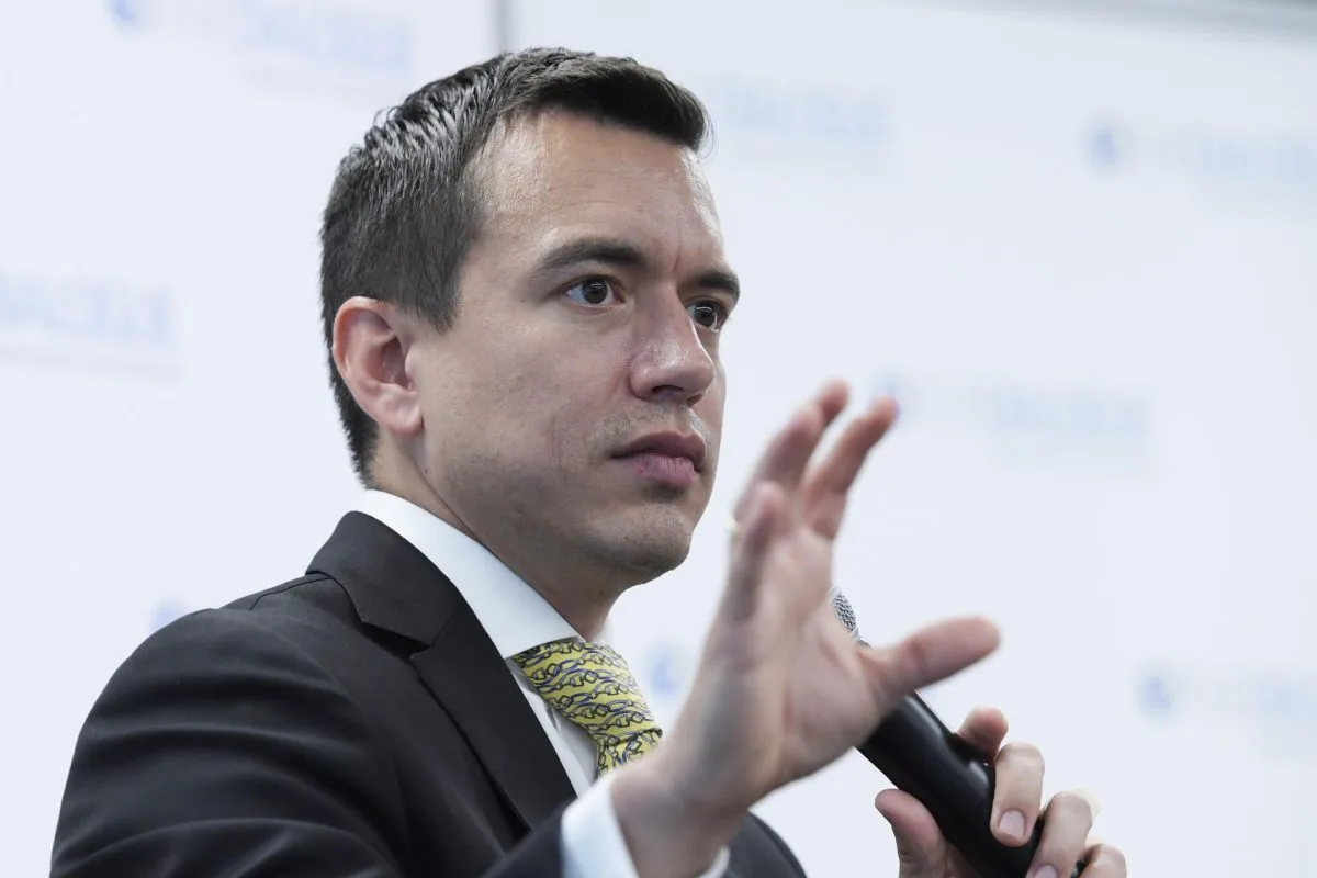 Noboa anuncia un estado de excepción y confirma reformas tributaria y eléctrica en Ecuador