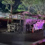 Atentado terrorista en Yopal: queman bus que iba a Villavicencio