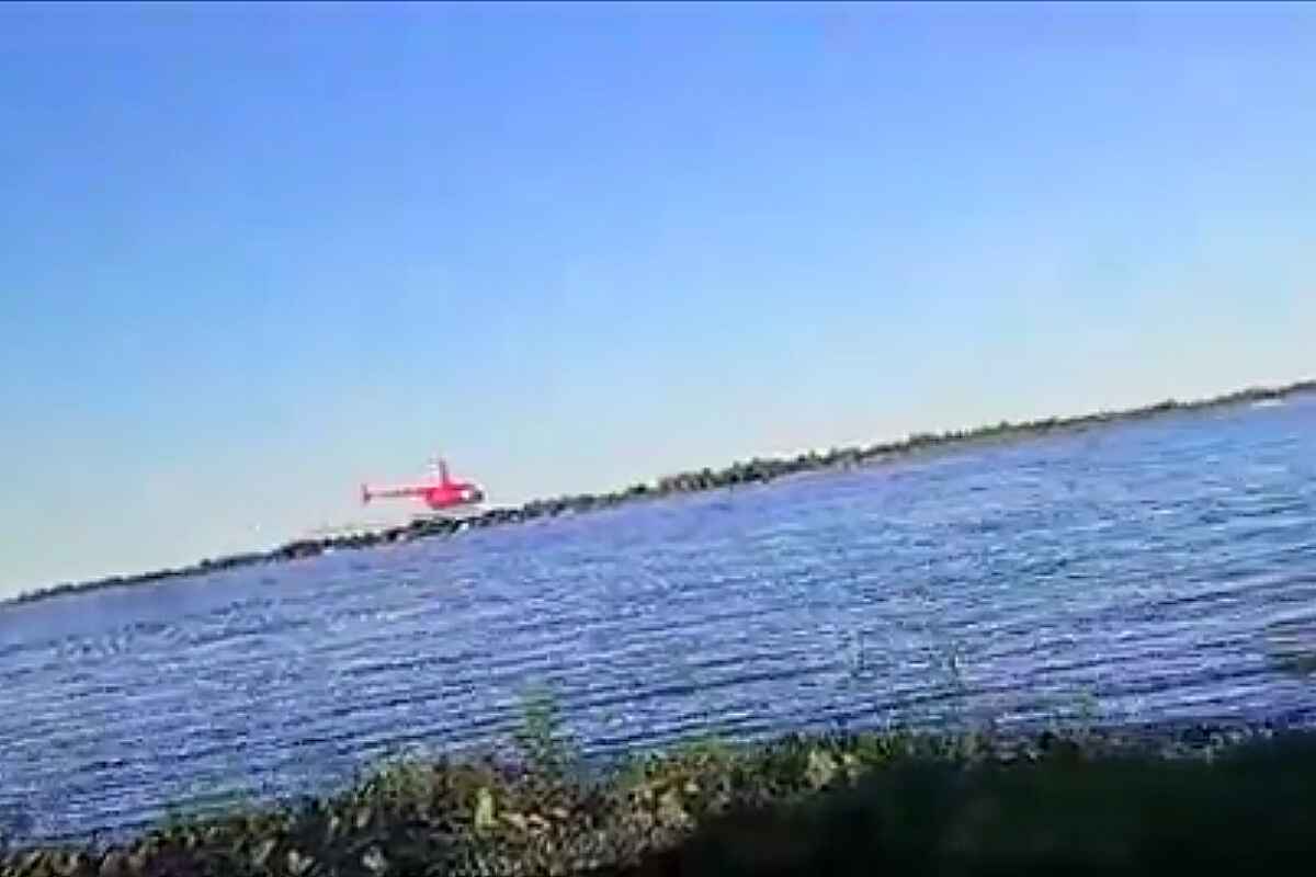 Helicóptero cae al río Paraná y deja un muerto: se trata del empresario de Ramallo Gustavo Degliantoni